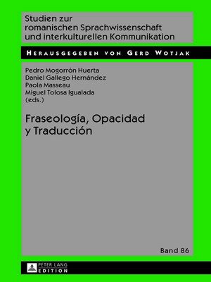 cover image of Fraseología, Opacidad y Traducción